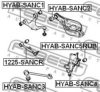 FEBEST HYAB-SANC5RUB Bush, control arm mounting